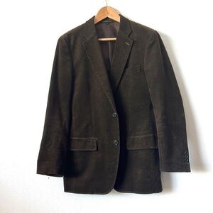 Uniqlo Men Premium Cotton Corduroy Regular Fit Blazer Jacket Size L